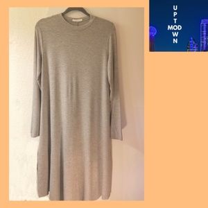 Reborn J Long Casual Light Gray Dress Women SZ